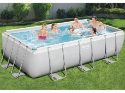 Hot Kit de piscina rectangular sobre suelo 4,04x2,01x1 m HAWI Piscina Tubular