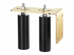Sale Kit de Portón Deslizante, SucceBuy Kit de Portón Deslizante, Herraje Rodante de 15,24 cm con Soporte en L, Ajustable Portón
