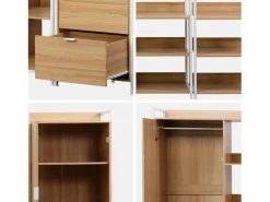 Online Sweeek Kit de vestidor modular con 4 elementos Blanco