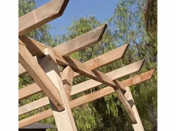 NORTENE Kit pérgola madera 4x3.6x2.4 m + postes 9x9 4X3.60 M