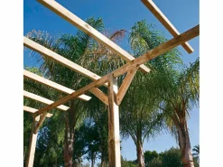 NORTENE Kit pérgola madera 4x3.6x2.4 m + postes 9x9 4X3.60 M