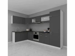 Kitchenette Esilo Blanco / Antracita AL. 207 x AN. 505 x. P. 60 cm Cocina Completa