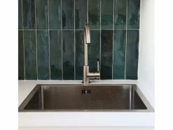 Essebagno Kiwo Mezclador de fregadero estilo acero inoxidable
