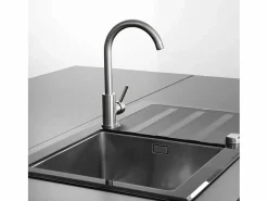 Essebagno Kiwo Mezclador de fregadero estilo acero inoxidable