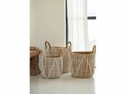 Discount La Cesta De Macramé Con Costura Recta - L Cesta