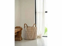 Discount La Cesta De Macramé Con Costura Recta - L Cesta