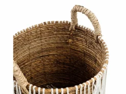Discount La Cesta De Macramé Con Costura Recta - L Cesta
