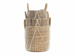 Discount La Cesta De Macramé Con Costura Recta - L Cesta