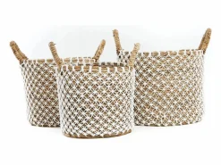 Discount Bazar Bizar La Cesta de Macramé con Costura Cruzada - S Multicolor