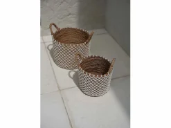 Clearance Bazar Bizar La Cesta De Macramé Cross Stitched - M Multicolor