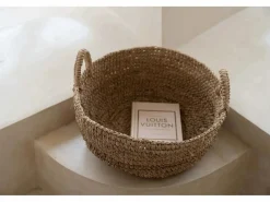 Online La Cesta De Rafia - Natural - L Presentación Y Servicio