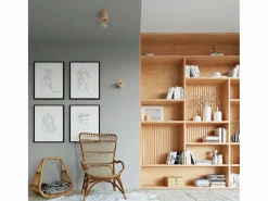 Sollux Lighting Lampada da Tavolo Cilindrica Lampada da Tavolo Legno Naturale E27 Lámpara de Mesa Cilíndrica Lámpara de Mesa Madera Natural E27