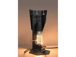 Sollux Lighting Lampada da tavolo di design nera E27 Lámpara de mesa de diseño Negra E27