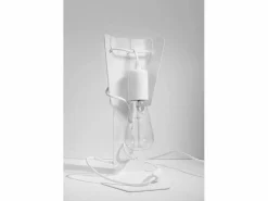 Sollux Lighting Lampada da tavolo di design bianca E27 Lámpara de mesa de diseño Blanca E27