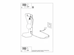 Sollux Lighting Lampada da tavolo di design bianca E27 Lámpara de mesa de diseño Blanca E27