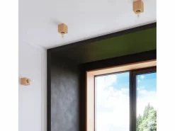 Best Sollux Lighting Lampada da Tavolo Legno Naturale E27 Lámpara de sobremesa Madera Natural E27 Marru00f3n