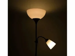 New Lampara De Pie Varese De Metal Con Acabado De Intelusa Lámpara De Pie