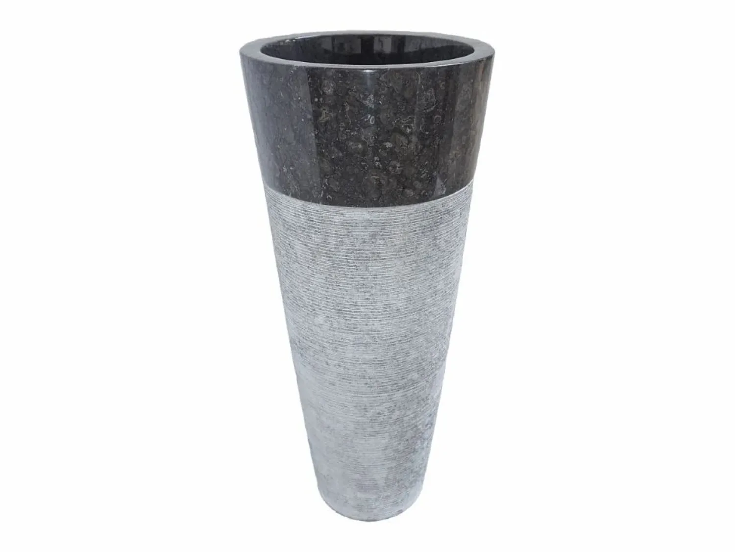 Clearance Shower & Design Lavabo con pedestal de mármol LANTA - Color - Barato Gris