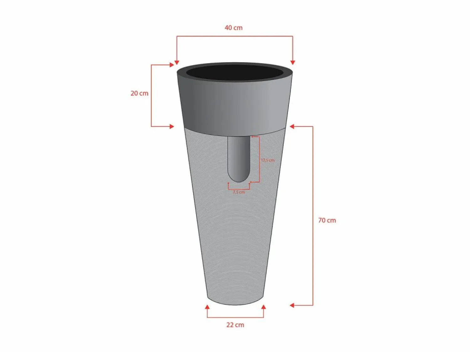 Clearance Shower & Design Lavabo con pedestal de mármol LANTA - Color - Barato Gris