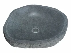 Outlet Shower & Design Lavabo de baño de piedra de río WATU Gris