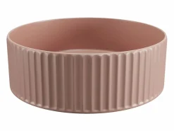 Best Lavabo de cerámica mate estriado, L36 x Alt. 12 x P36 cm, PEDARA Lavabo