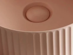 Best Lavabo de cerámica mate estriado, L36 x Alt. 12 x P36 cm, PEDARA Lavabo