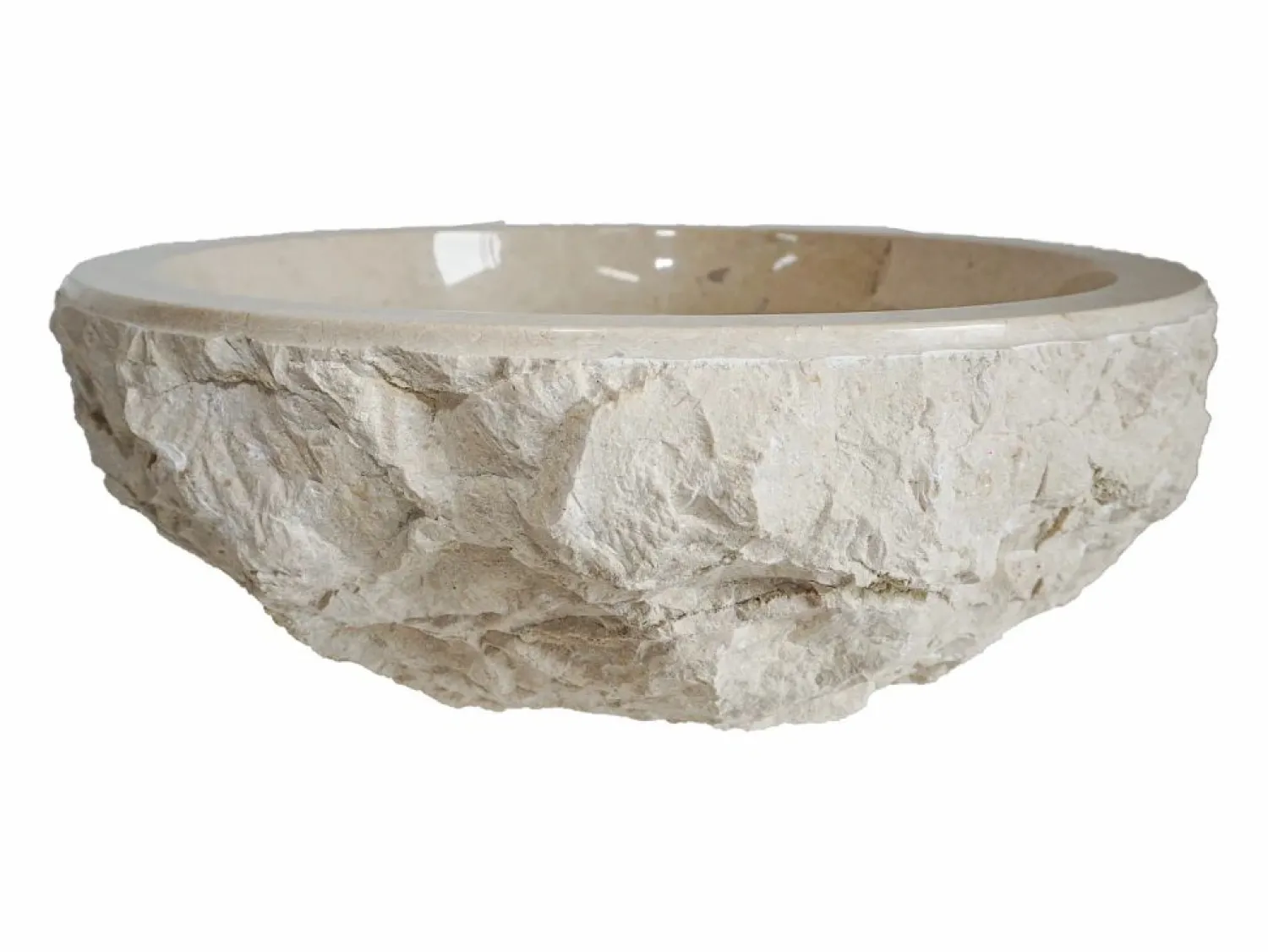 New Shower & Design Lavabo de mármol LIME - Color - Barato - Diseño Crema