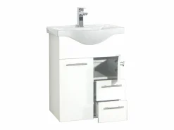 VCM Lavabo de muebles de baño Lisalo Blanco AL. 81 x AN. 55 x P. 45 cm Multicolor