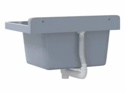 Hot Lavabo de pared, , 50x35x24 cm, resina Gris