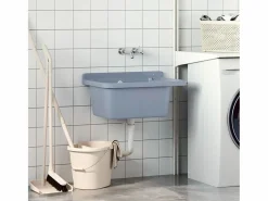 Best Lavabo de pared, , 60x40x28 cm, resina Gris