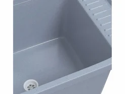 Best Lavabo de pared, , 60x40x28 cm, resina Gris