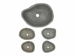 Lavabo de piedra de río ovalada 37-46 cm ES66270
