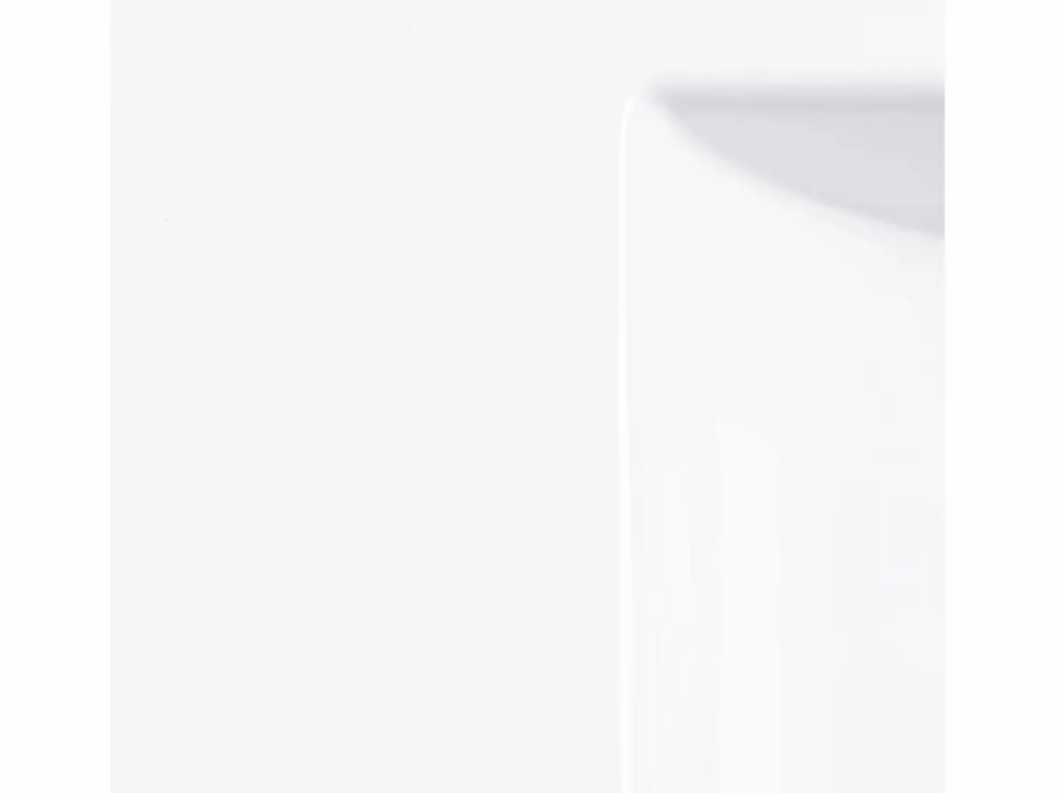 New Shower & Design Lavabo empotrable de cerámica - L101 cm - MOTIAC Blanco