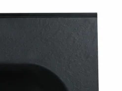 Shower & Design Lavabo encastrable de resina efecto piedra, , L60 x l46 cm, OKIWA Negro