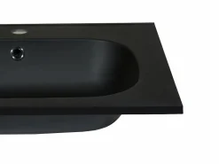 Shower & Design Lavabo encastrable de resina efecto piedra, , L80 x l46 cm, OKIWA