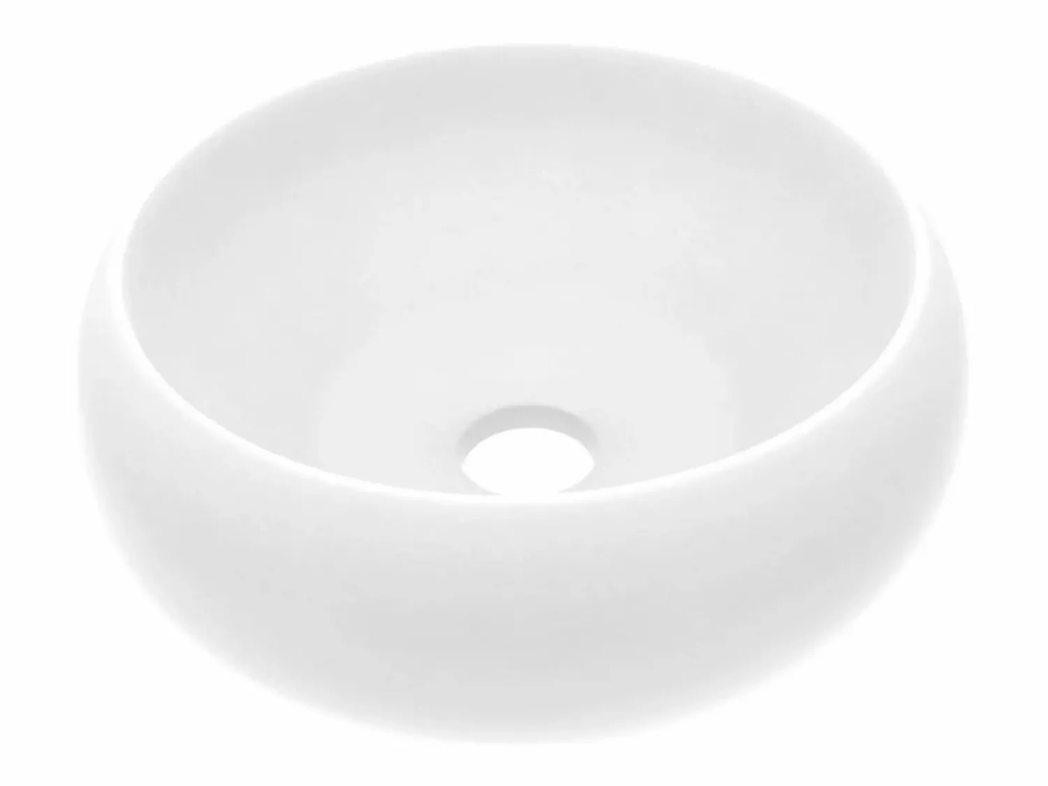 Hot Lavabo redondo de lujo mate 40x15 cm Cerámica Lavabo