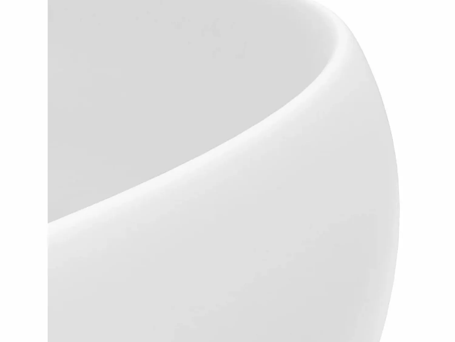 Hot Lavabo redondo de lujo mate 40x15 cm Cerámica Lavabo
