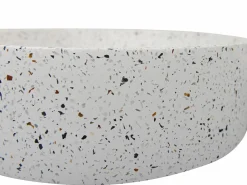 Shower & Design Lavabo redondo de terrazo azul, D39 x Alt. 12 cm, DUKAT