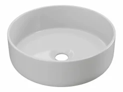Hot Lavabo redondo para baño, brillante, 36 cm, LENISO Lavabo