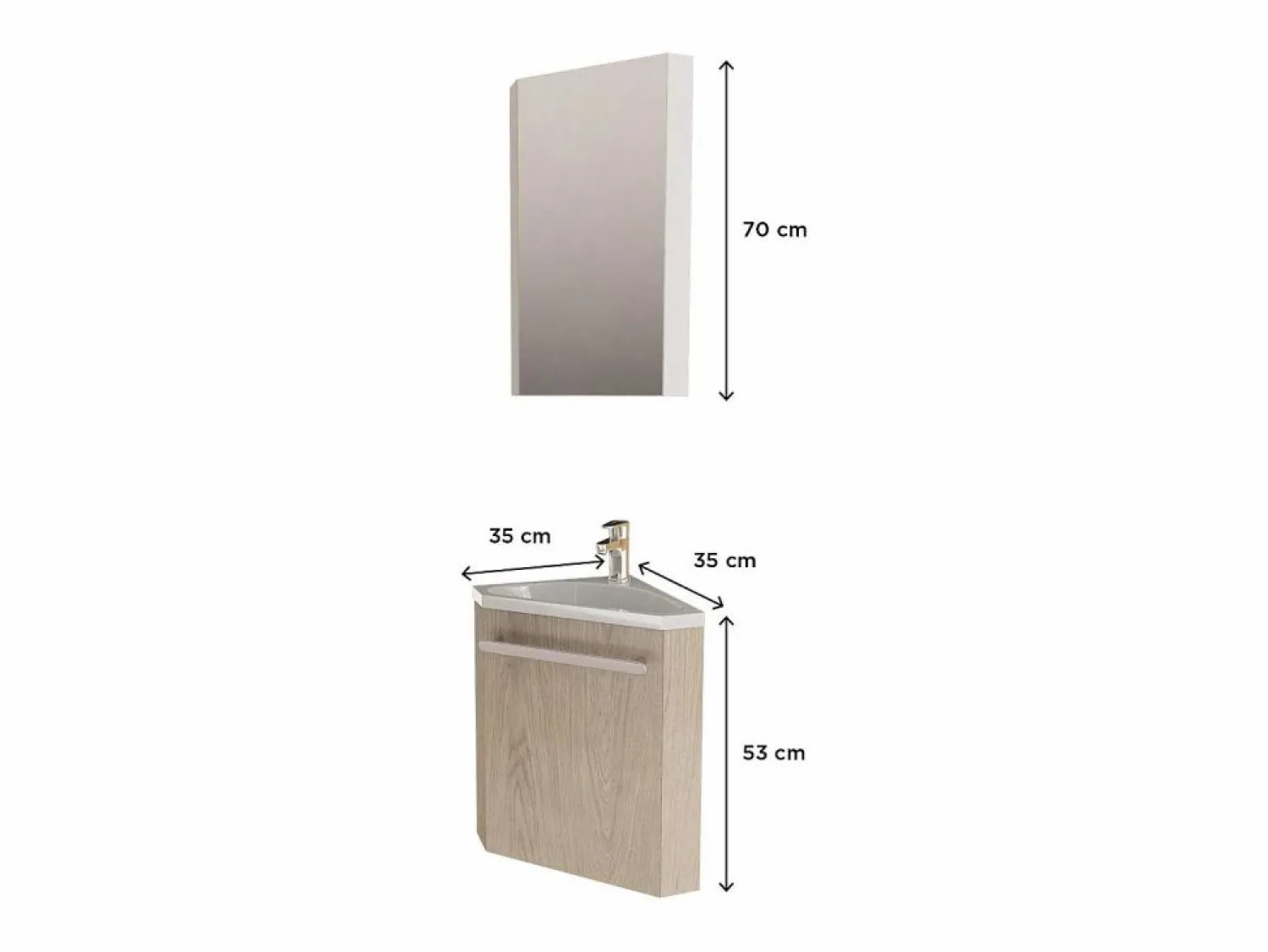 Best Lavabo rinconero SKINO + lavabo + armario con espejo Mueble De Aseo