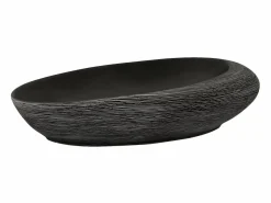 Lavabo sobre encimera ovalado cerámica y negro 59x40x14 cm ES66235