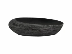 Lavabo sobre encimera ovalado cerámica y negro 59x40x14 cm ES66235
