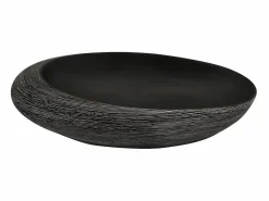 Lavabo sobre encimera ovalado cerámica y negro 59x40x14 cm ES66235