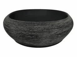Lavabo sobre encimera ovalado cerámica y negro 59x40x14 cm ES66235