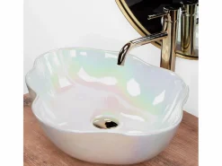 Rea Lavabo Sobre Encimera Pearl Akoya Light Pink