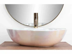 Rea Lavabo Sobre Encimera Pearl Akoya Light Pink