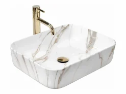 Clearance Lavabo Sobre Encimera Demi Shiny Aiax White Lavabo