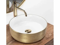 Hot Lavabo Sobre Encimera Sami White Gold Lavabo