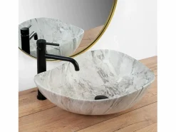 Hot Lavabo Sobre Encimera Dora Stone White Lavabo