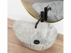 Hot Lavabo Sobre Encimera Dora Stone White Lavabo